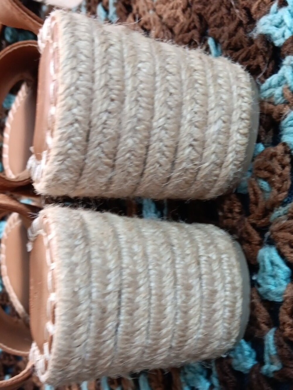 Universal Thread Brown Espadrille Platform Sandals - Picture 11 of 14